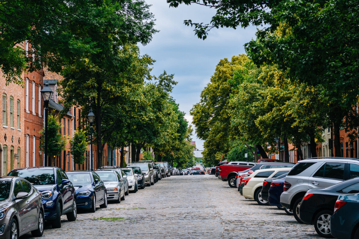 Bond Street, in Fells Point, Baltimore, Maryland