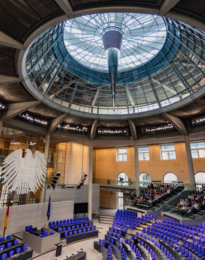 German Reichstag main hall