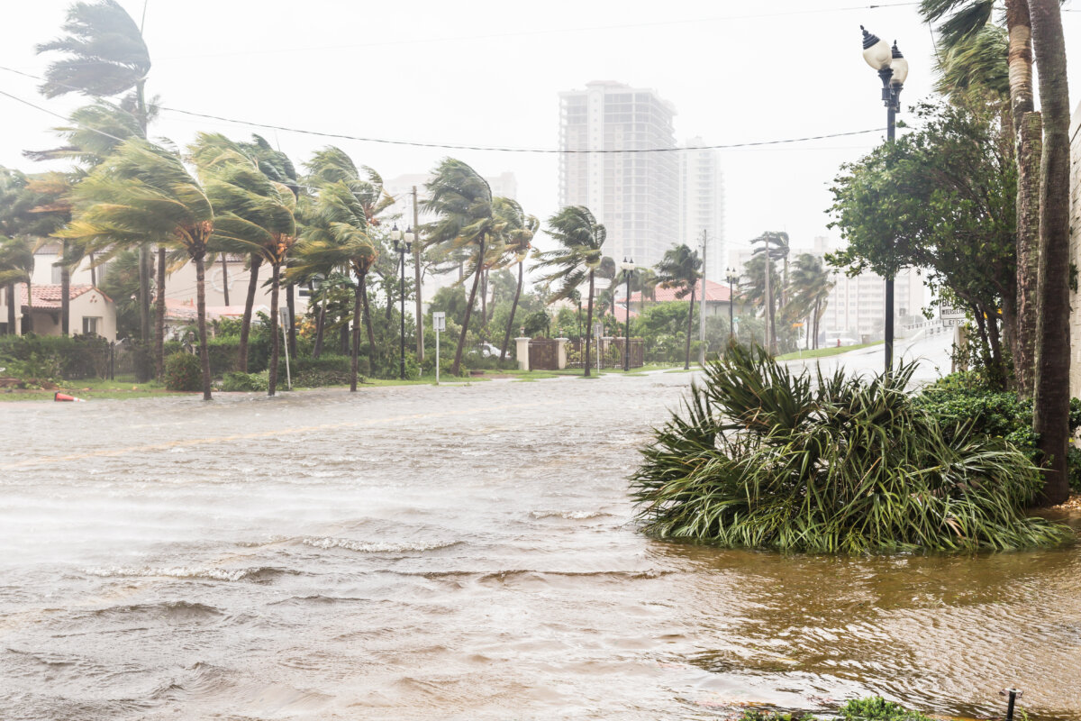 Hurricane flooding in Fort Lauderdale, Florida