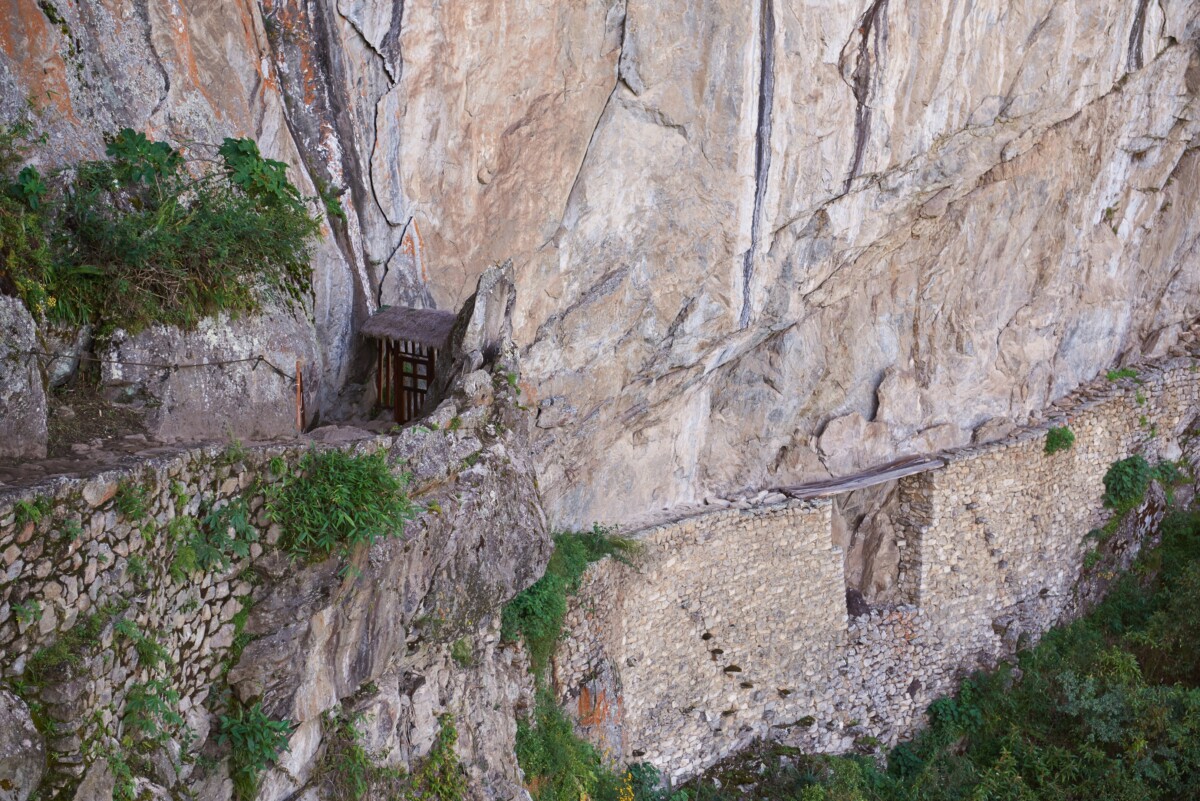 Aerial view of Inca Bridge