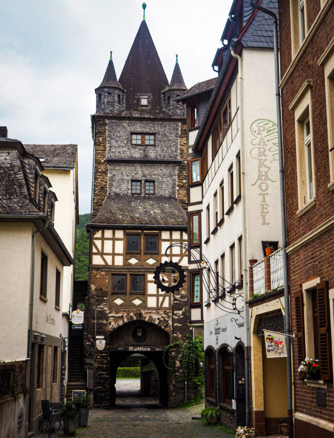 Markturm, old city walls of Bacharach
