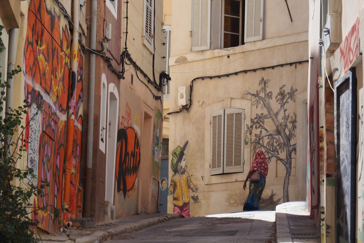 Le Panier neighborhood street art in Marseille