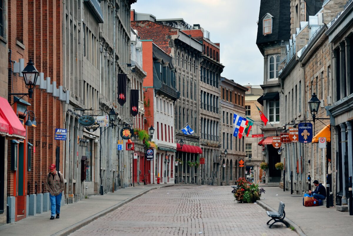 City street in Montreal