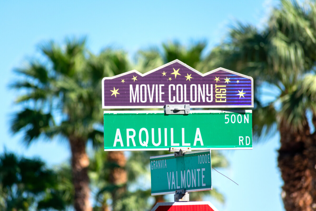 Movie Colony sign in Palm Springs