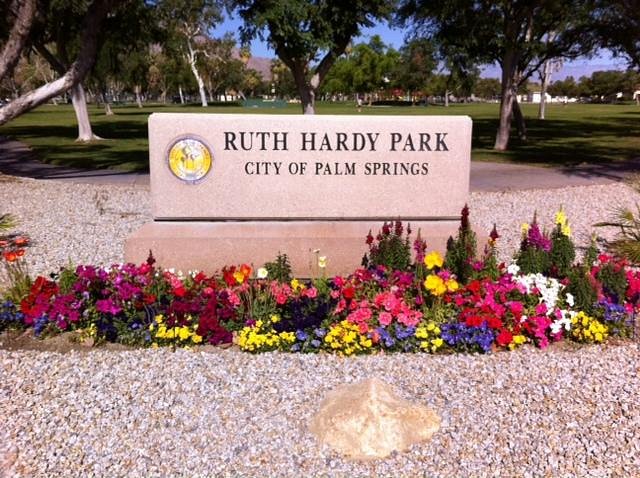 Ruth Hardy Park sign