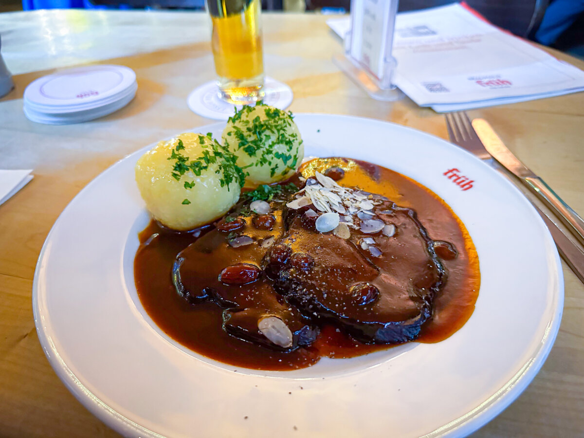 Rhineland Sauerbraten at Früh Brewery, Cologne, Germany