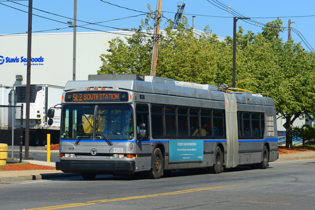 Silver Line Bus in Boston, Massachusetts