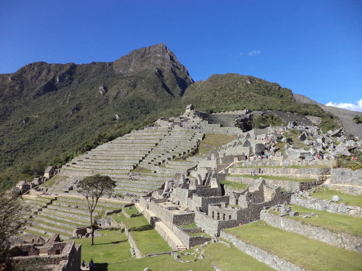 Terraced Steps in Machu Picchu