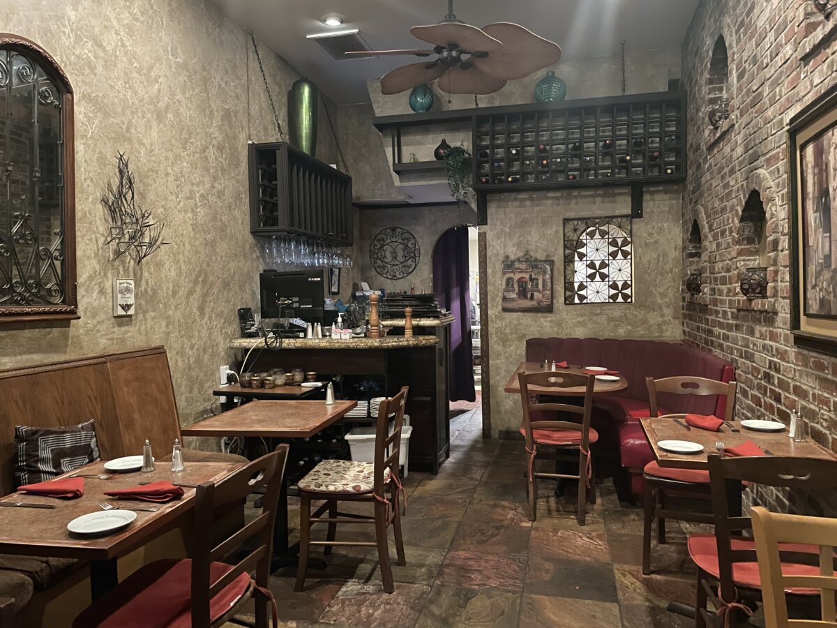 Interior of Trattoria Italian Restaurant on Balboa Island