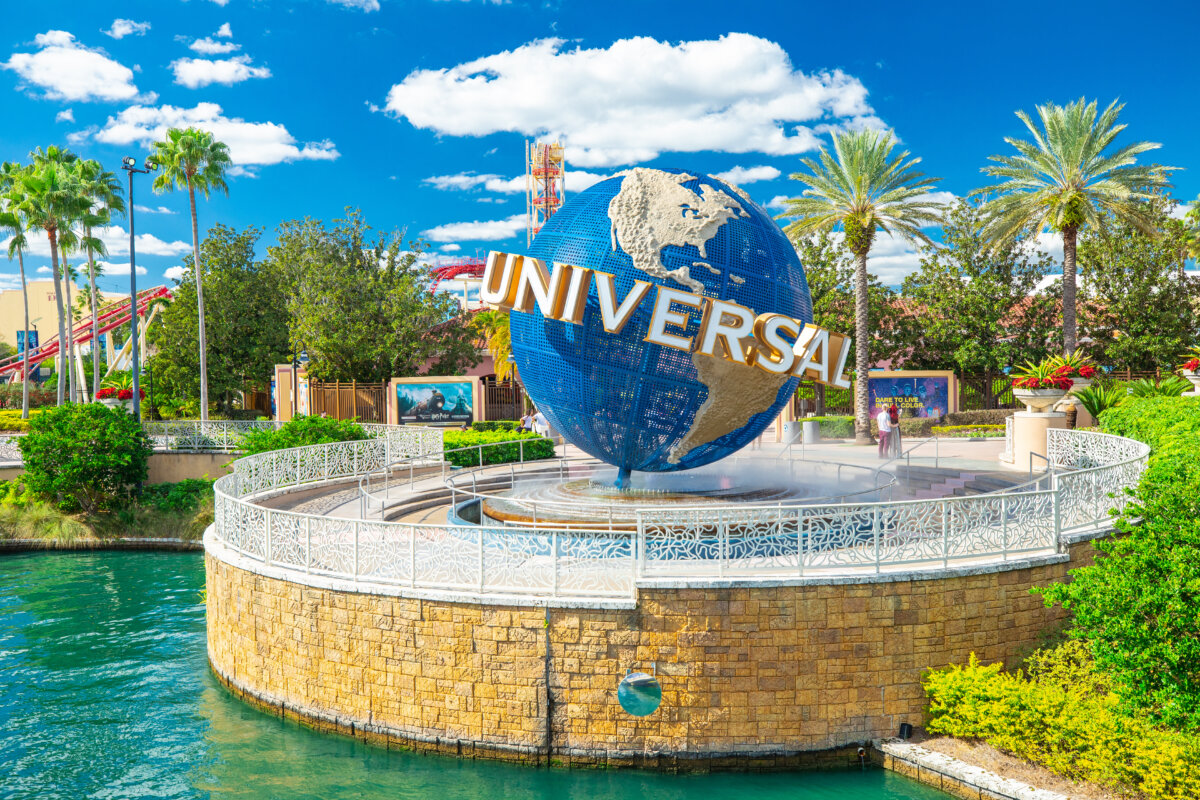 Globe  at Universal Studios in Orlando, Florida