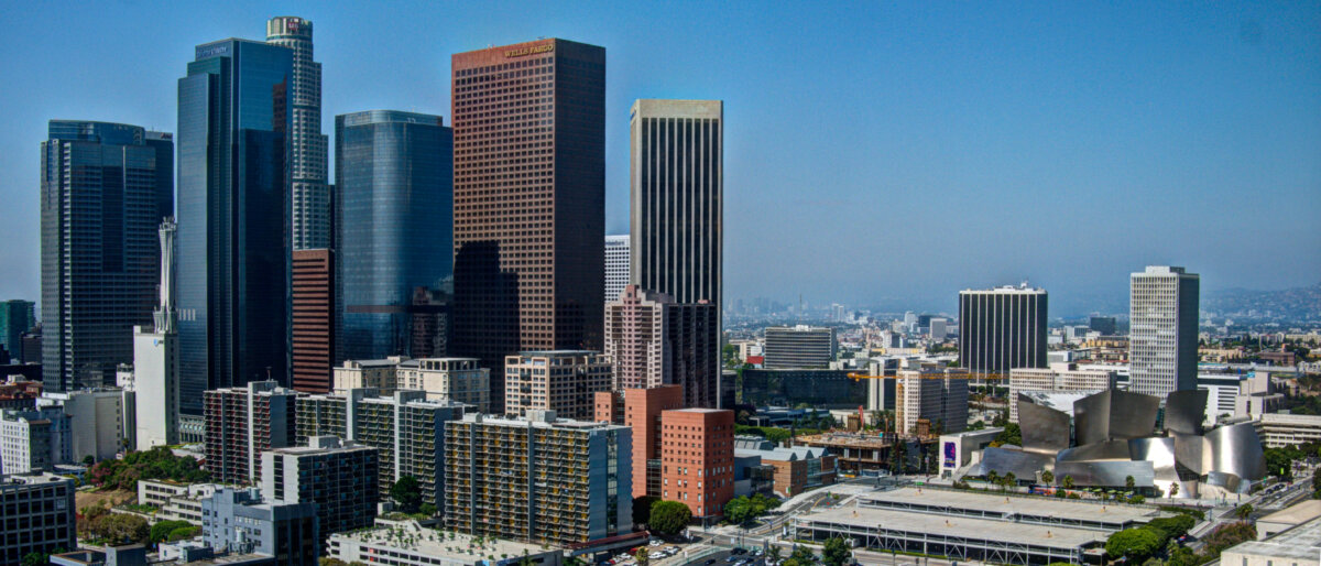 Downtown Los angeles and Disney Concert Hall